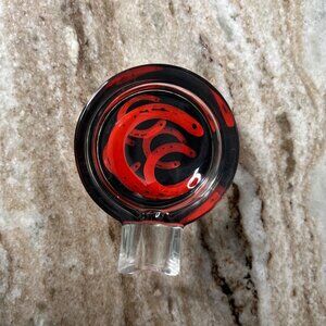 Vintage 2006 Marlboro Small Glass Ashtray Horseshoe Design Cigarette Joint